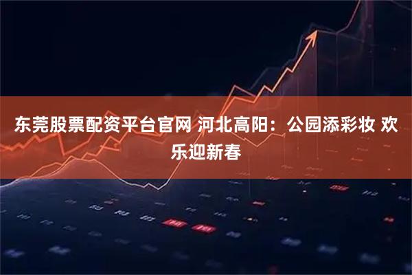 东莞股票配资平台官网 河北高阳：公园添彩妆 欢乐迎新春