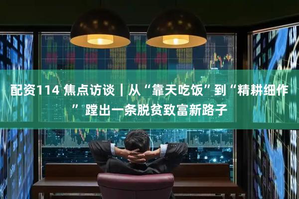 配资114 焦点访谈｜从“靠天吃饭”到“精耕细作” 蹚出一条脱贫致富新路子