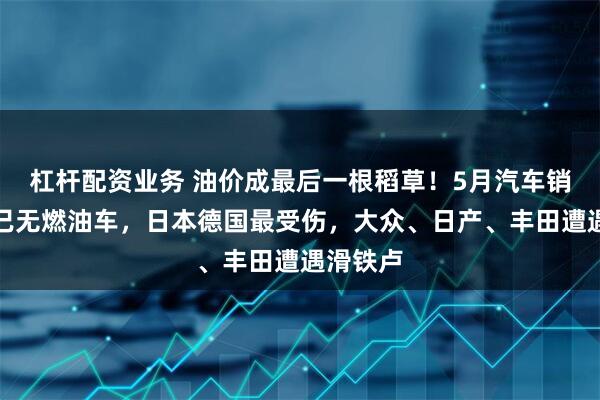 杠杆配资业务 油价成最后一根稻草！5月汽车销量前十已无燃油车，日本德国最受伤，大众、日产、丰田遭遇滑铁卢